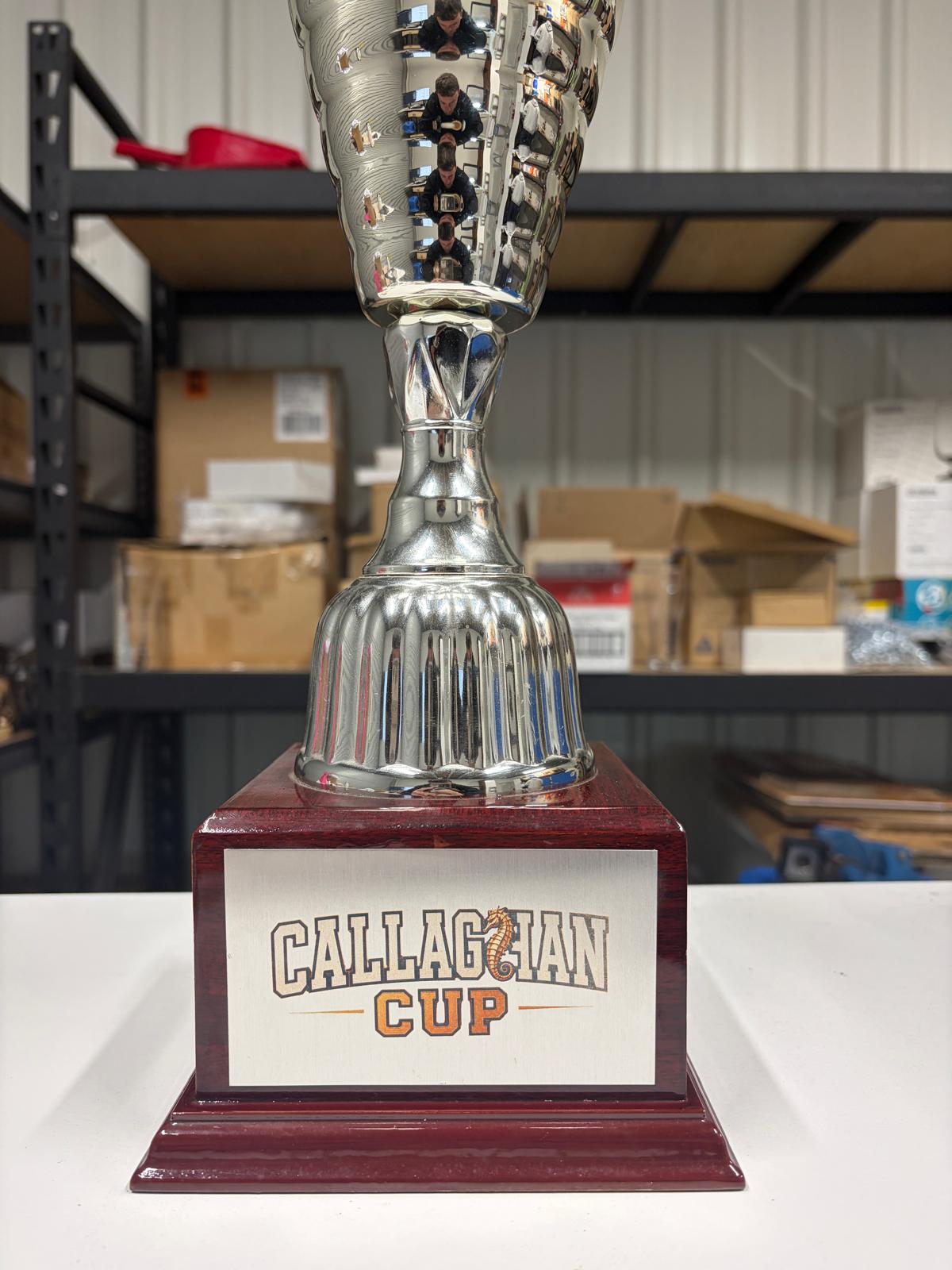 The Callaghan Cup perpetual trophy made for University of Newcastle FC
